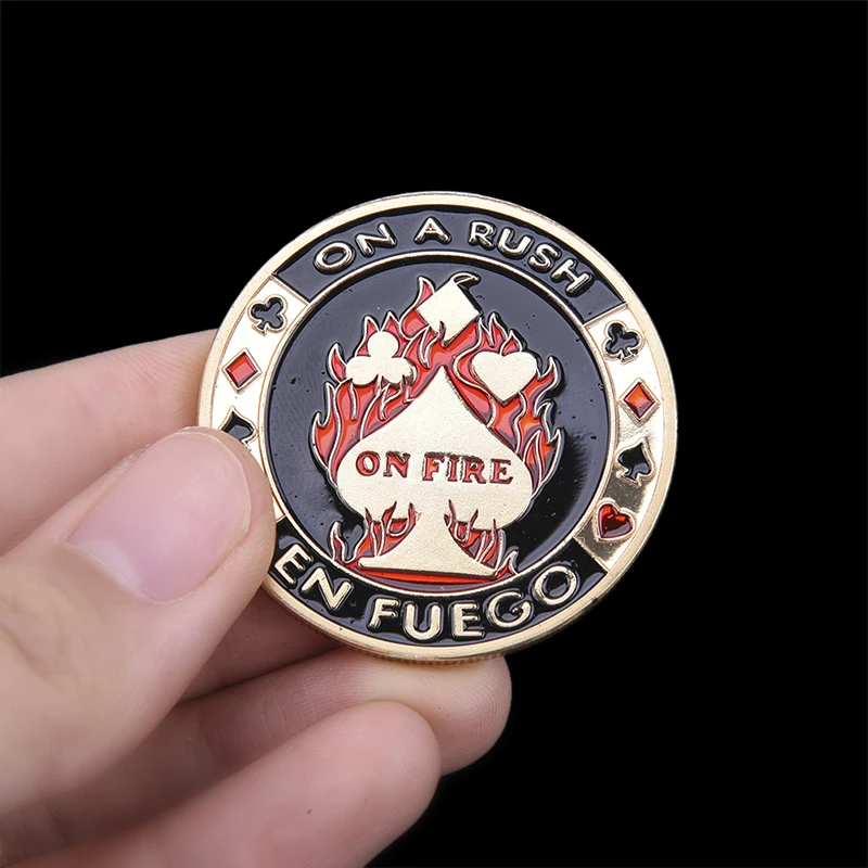 Металлические банкиры штампованные карты покерные фишки с коробкой Texas Hold'em аксессуары сувенирные памятные монеты Porker звезда протектор
