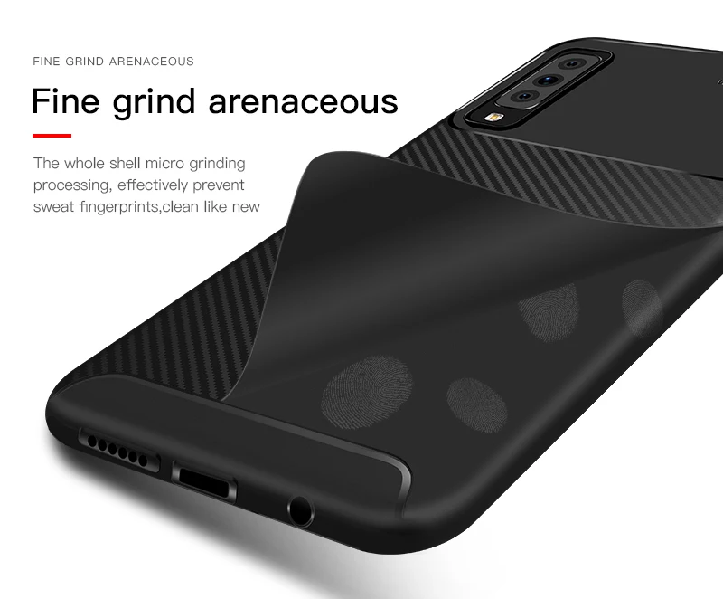 Для samsung A7 чехол на samsung A7 A750F чехол 6," углеродного волокна силиконовый чехол для samsung Galaxy A7 7 A750 крышка