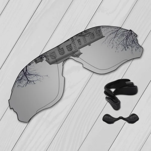 Silver-Nose pads E.O.S поляризованные улучшенные Сменные линзы для солнцезащитных очков Oakley EVZero Path-несколько вариантов - Цвет линз: Silver-Nose pads