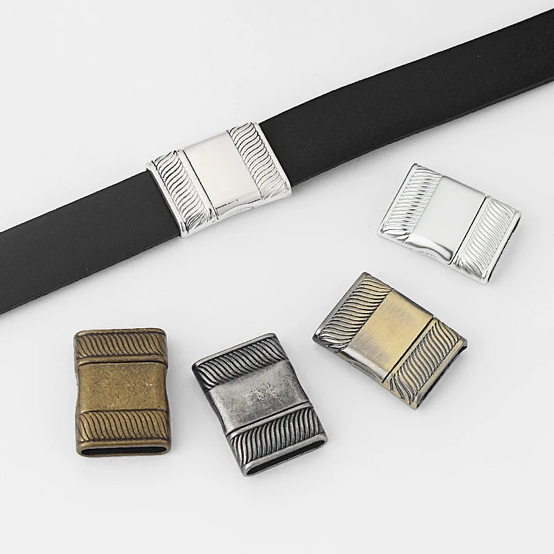 3 комплекта Высококачественная Магнитная застежка для плоской кожи 8 мм 16 кожаная