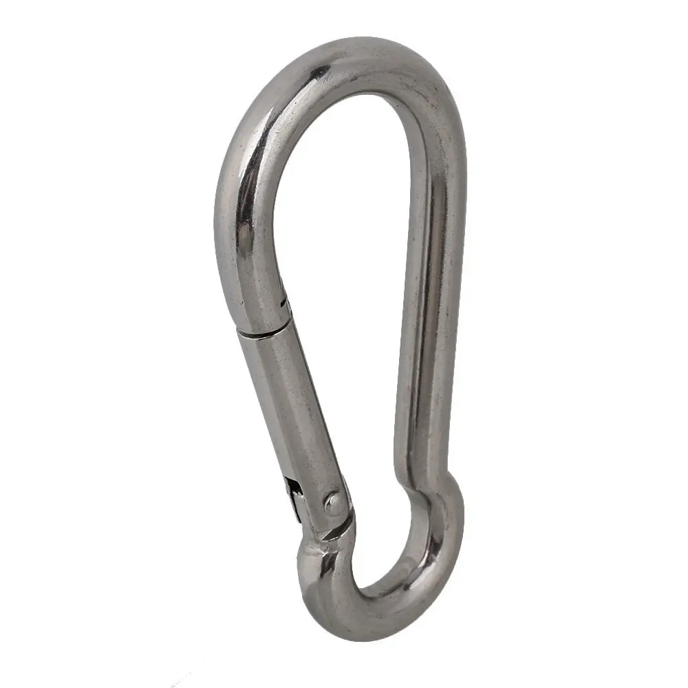 Многофункциональный пружинный карабин из нержавеющей стали 304 быстроразъемный