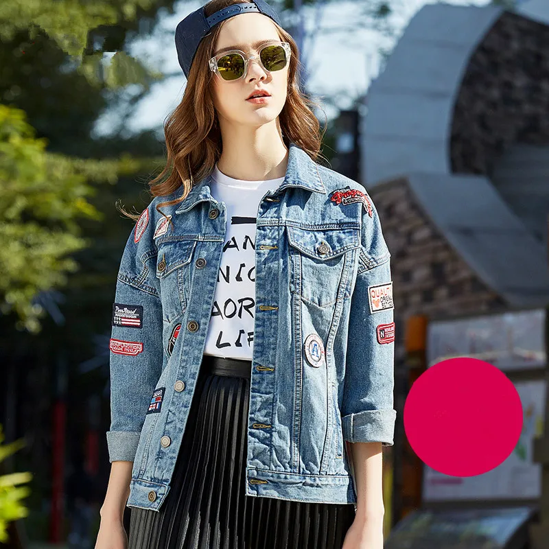 Джинсовая куртка женская джинсовая винтажная верхняя одежда весенняя женские