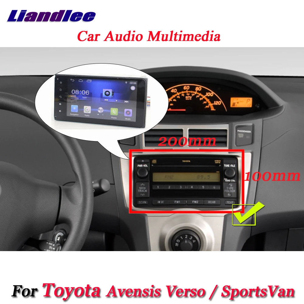 Liandlee автомобиля Android системы для Toyota Avensis Verso/SportsVan 2001~ 2009 Радио Стерео gps Nav географические карты навигации экран мультимедиа