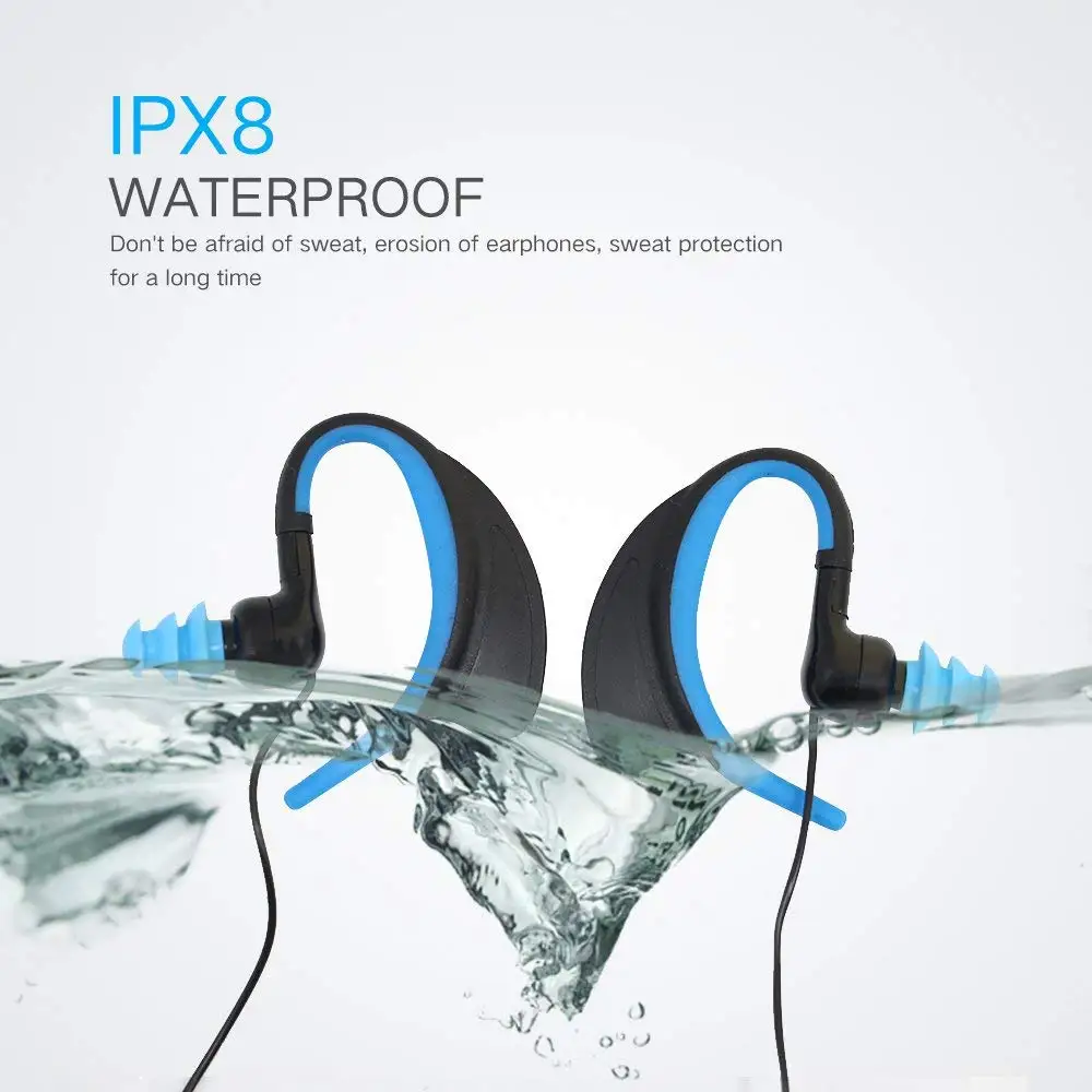MS, 3,5 мм, ушные крючки, IPX8, водонепроницаемая, для подводного спорта, плавания, дайвинга, гарнитура, наушники, наушники для MP3, MP4 плеера