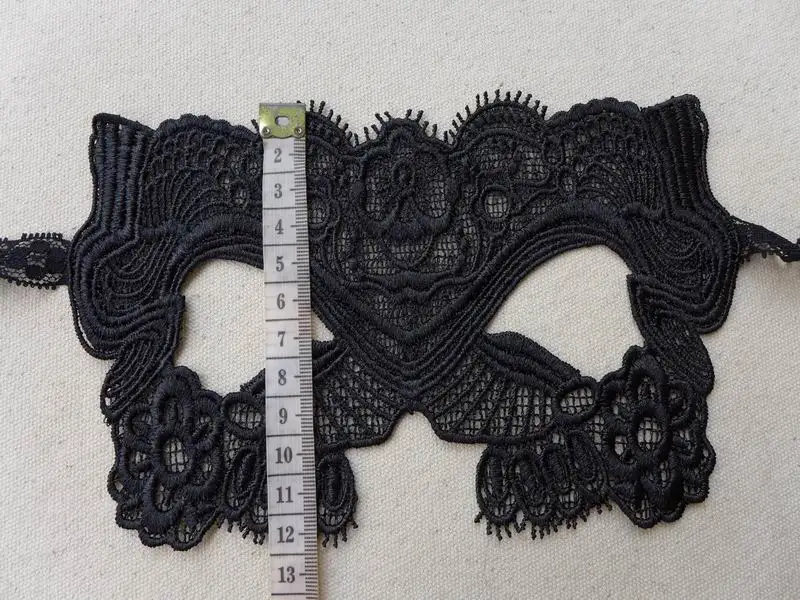 2018 Новое поступление Черная кружевная маска для косплея вырезанные маски