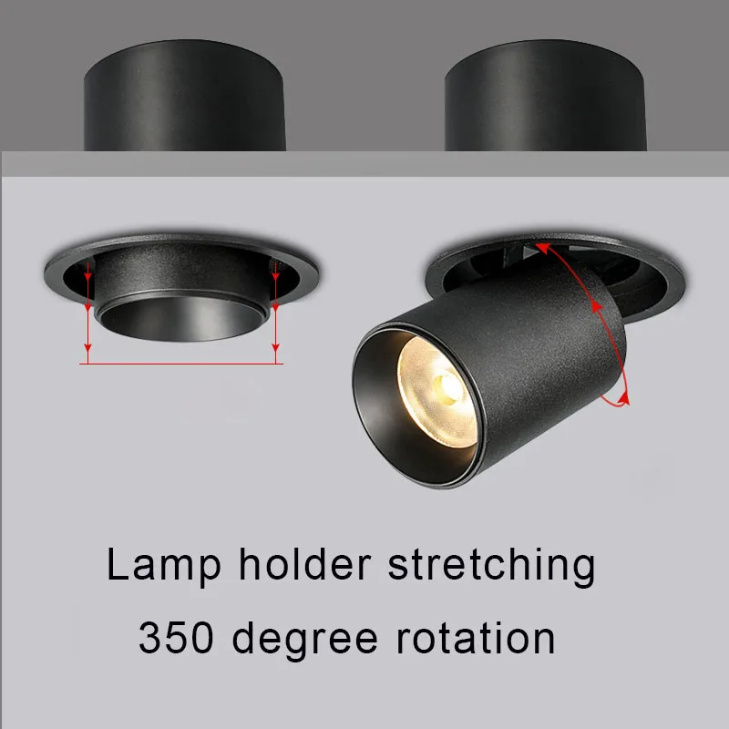 Встроенный 12 Вт LED COB CREE прожектор высокий CRI Ra&gt 93 бизнес отель Инженерная