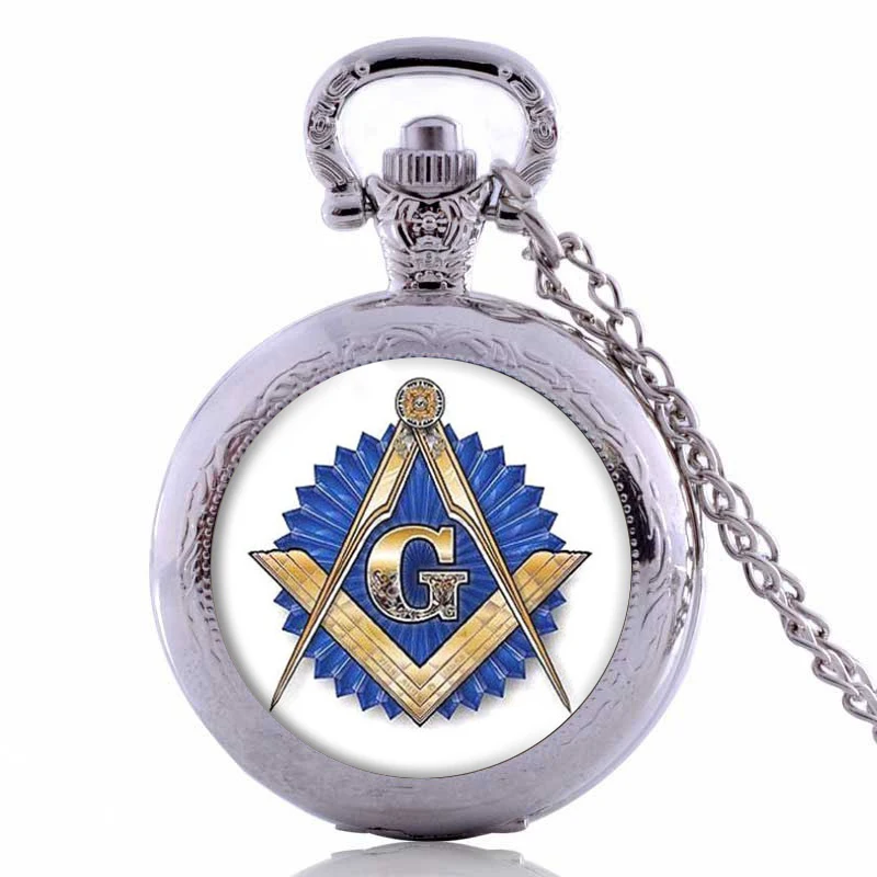 Masonic Free-масон масонство дизайнерские карманные часы ожерелье с длинной цепочкой