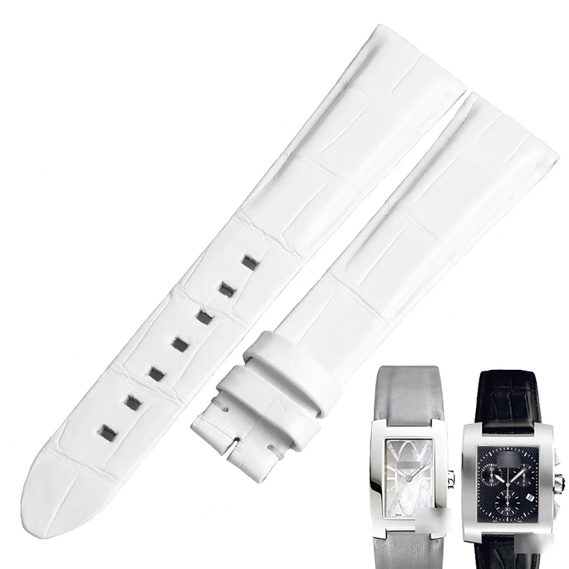 Pulseiras de Relógio para o Perfil da Pele do Jacaré Faixa de Relógio Wentula Crocodilo Grãos Mulher – U0102370