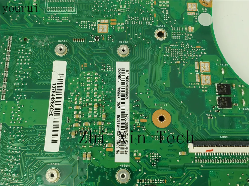 yourui для asus x555qg материнская плата но