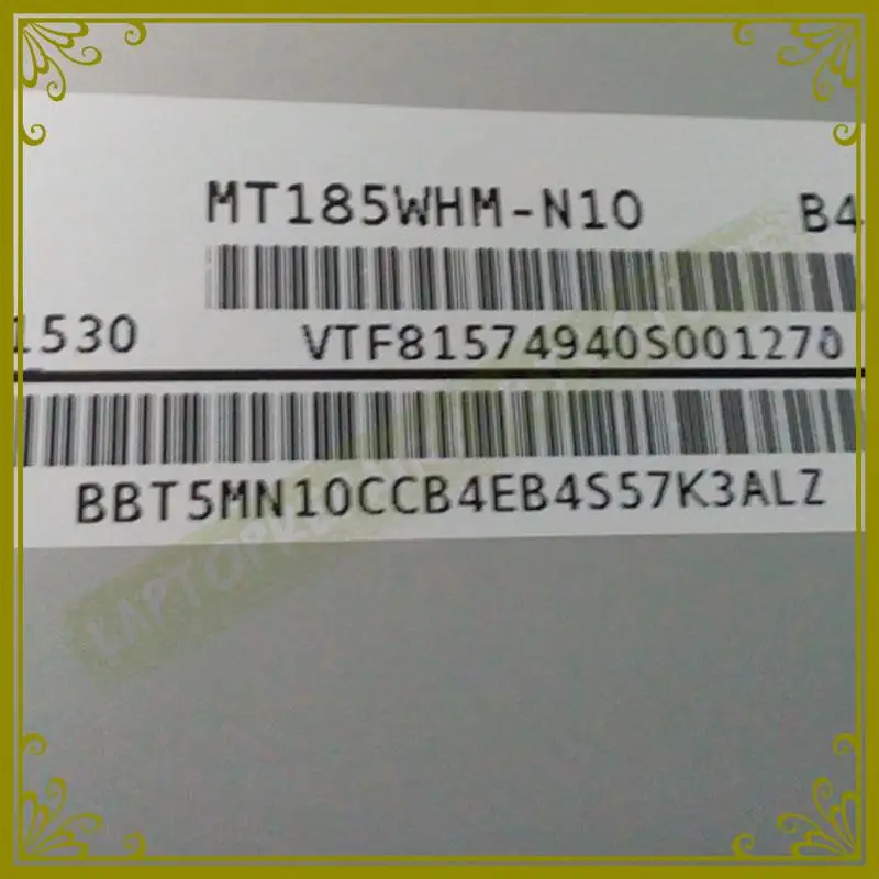 Новый оригинальный 18 5 &quotMT185WHM-N10 MT185WHM-N20 MT185WHM N10 N20 ЖК-экран панель Замена 1366*768 |