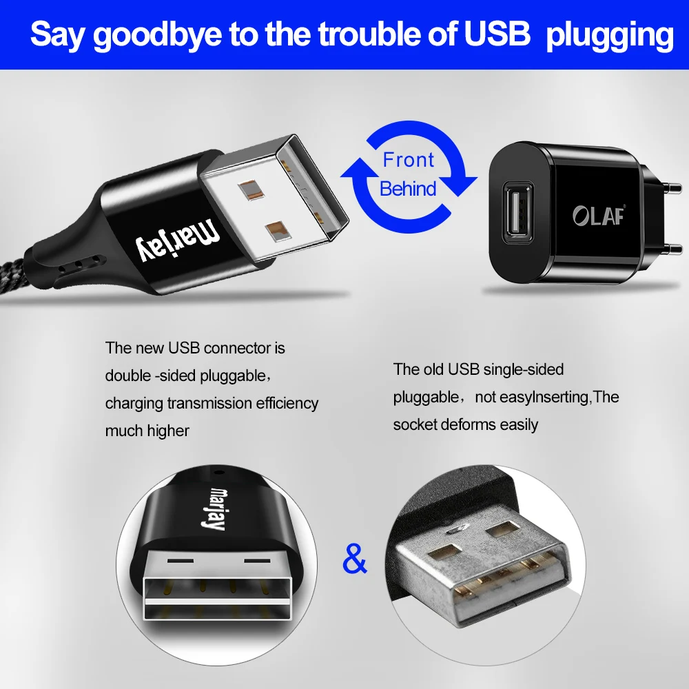 Магнитный зарядный Micro USB кабель Marjay для мобильного телефона iPhone samsung Xiaomi QC3.0, быстрое магнитное зарядное устройство, кабель usb type-C