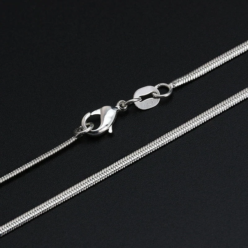 MJARTORIA 2019 Women Men Necklace Snake Smooth Lobster Clasp Link Silver Long Chain Jewelry DIY Charm 16-30inch | Украшения и
