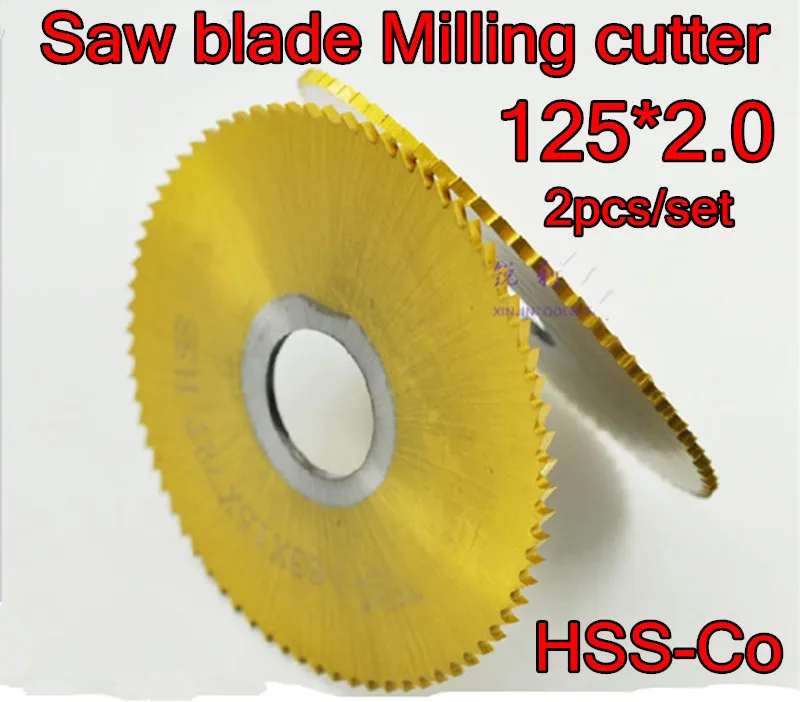 125*2 0*27 мм Внутреннее отверстие 72T 2 шт/комплект HSS Co5 % M35 лезвие пилы фреза обработки