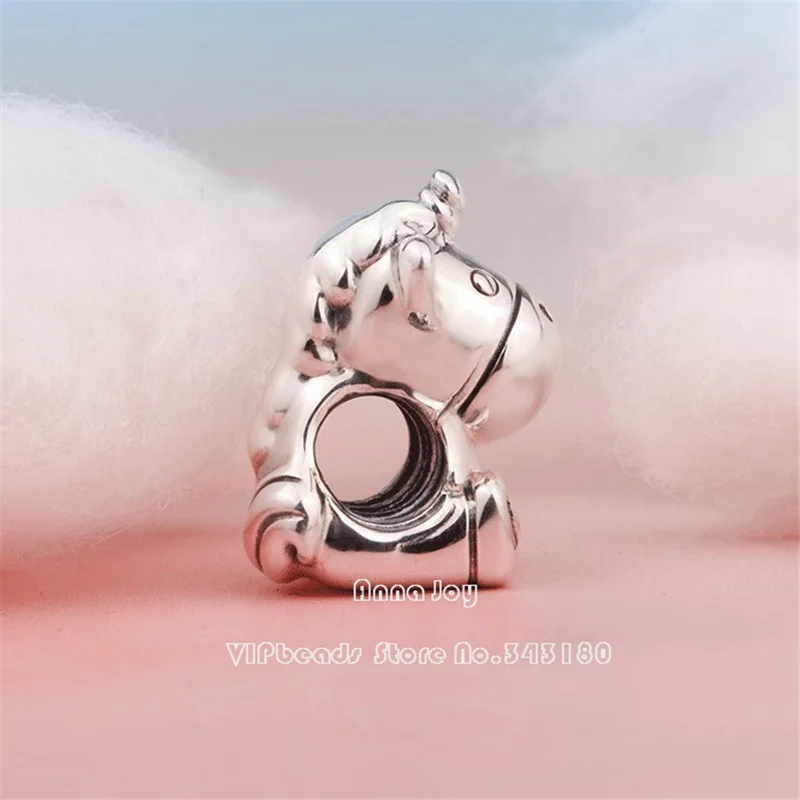 2018 осень выпуск стерлингового серебра Единорог Бруно Шарм Бусины Подходит для