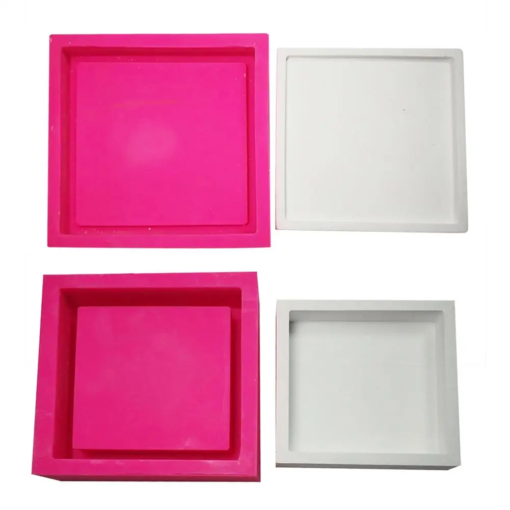 Прозрачная вода бетонный стол товары лоток DIY штукатурка для хранения украшения