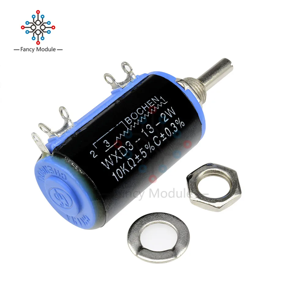 WXD3 13 2W 10K ohm многооборотный проволочный потенциометр регулируемый резистор|resistor