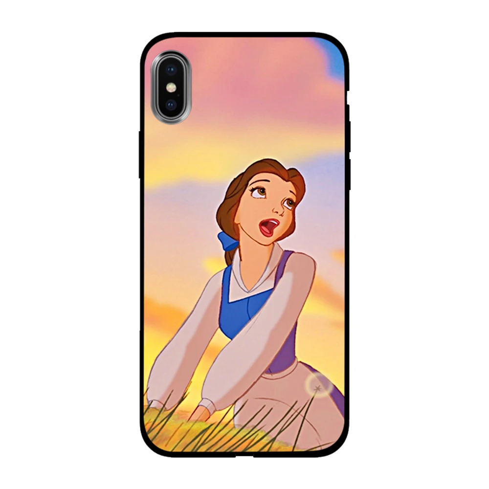 Чехол Beauty And The Beast из мягкого TPU для Apple iPhone 6 6S 7 8 Plus 5 5S SE X XS MAX XR из силикона.