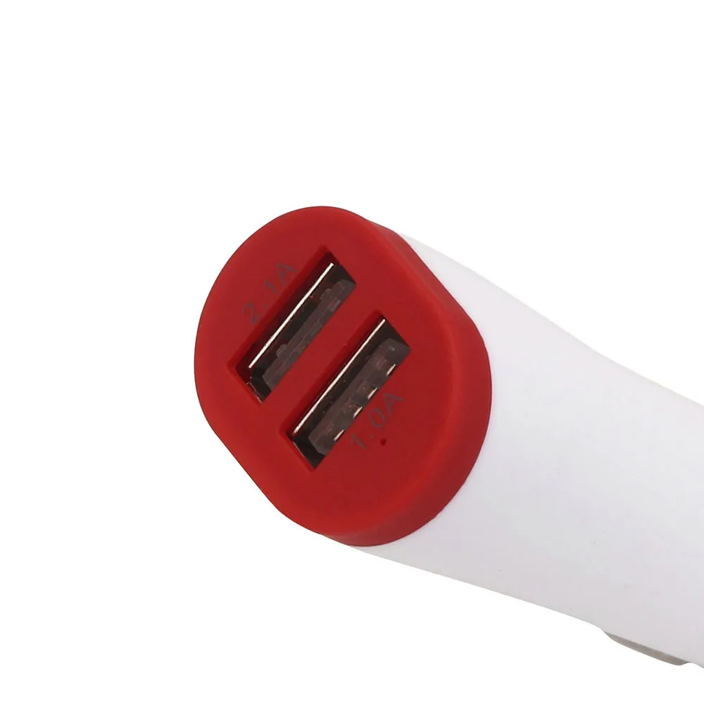 Разные цвета 2 USB-порта автомобильное зарядное устройство разветвитель двойной