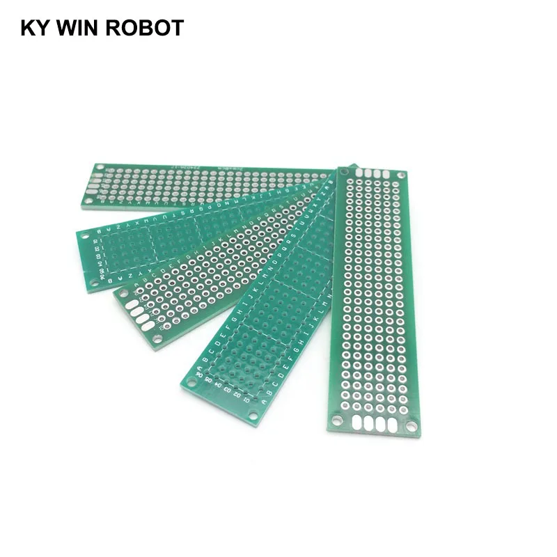 5pcs 2x8cm 20x80 mm Single Side Prototype PCB Universal Printed Circuit Board Protoboard For Arduino | Электронные компоненты и
