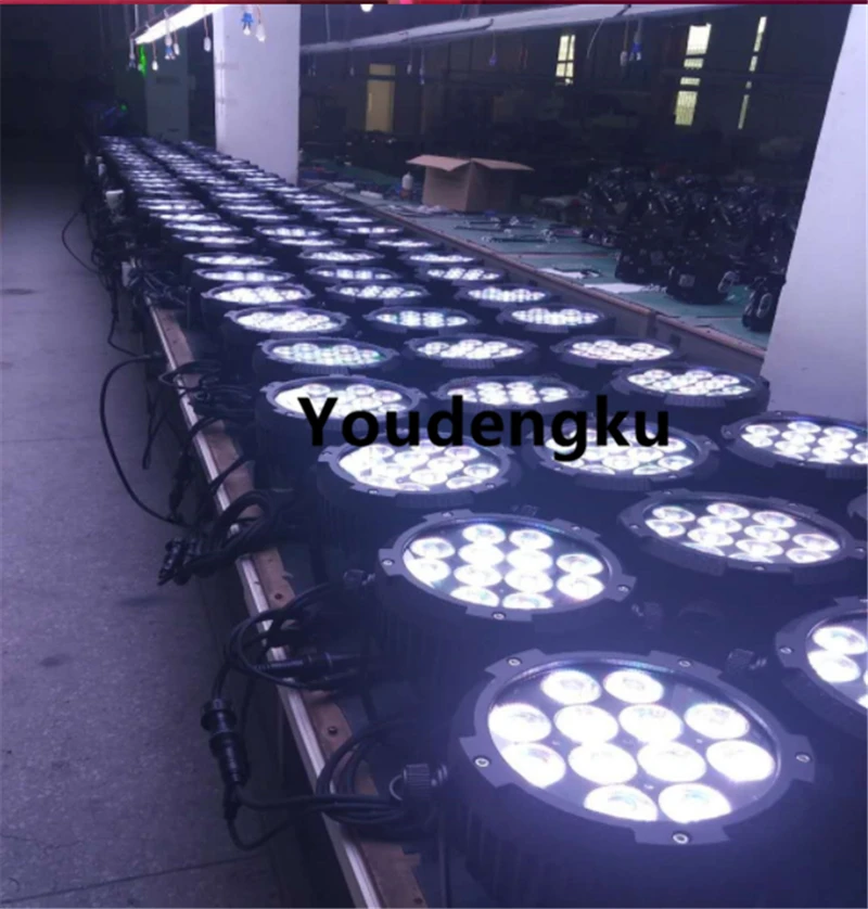 10 шт. уличный DMX сценический 12x15 Вт RGBWA 5в1 светодиодный светильник Par IP65 плоский