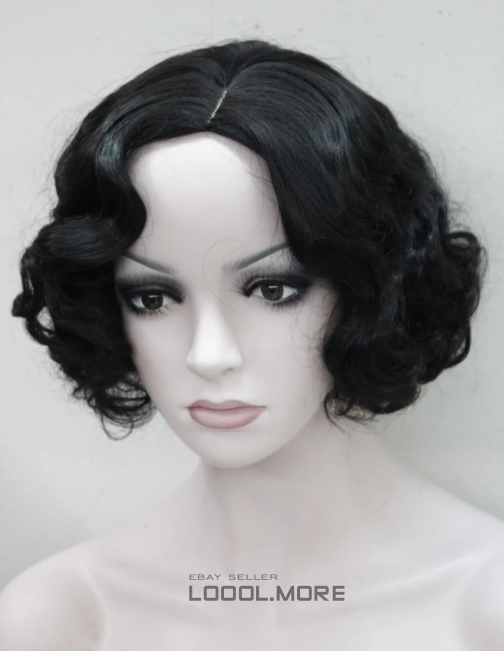 LL RH2638 free Darkest Brown Short Wavy Women ladies full wig (A0317) |