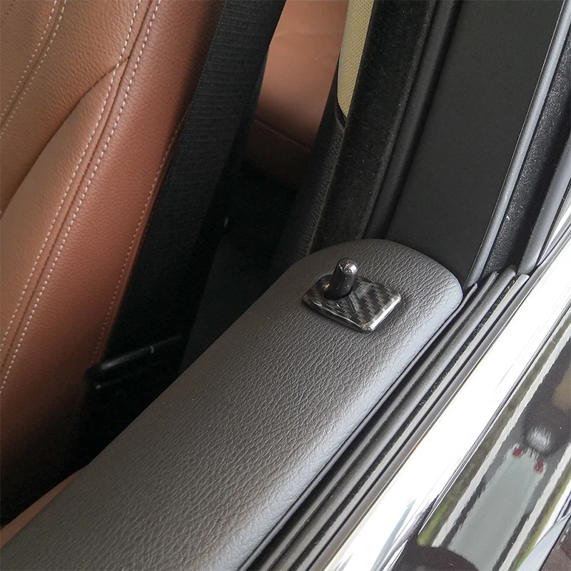 4 шт. пластиковая крышка дверного замка автомобиля из углеродного волокна для BMW X5