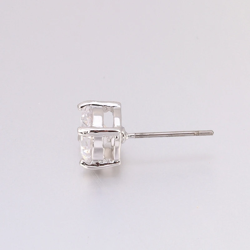 Nieuwe gepersonaliseerde fijne zirkoon oorbellen voor vrouwen klassieke режим geometrische koperen oor sieraden groothandel |