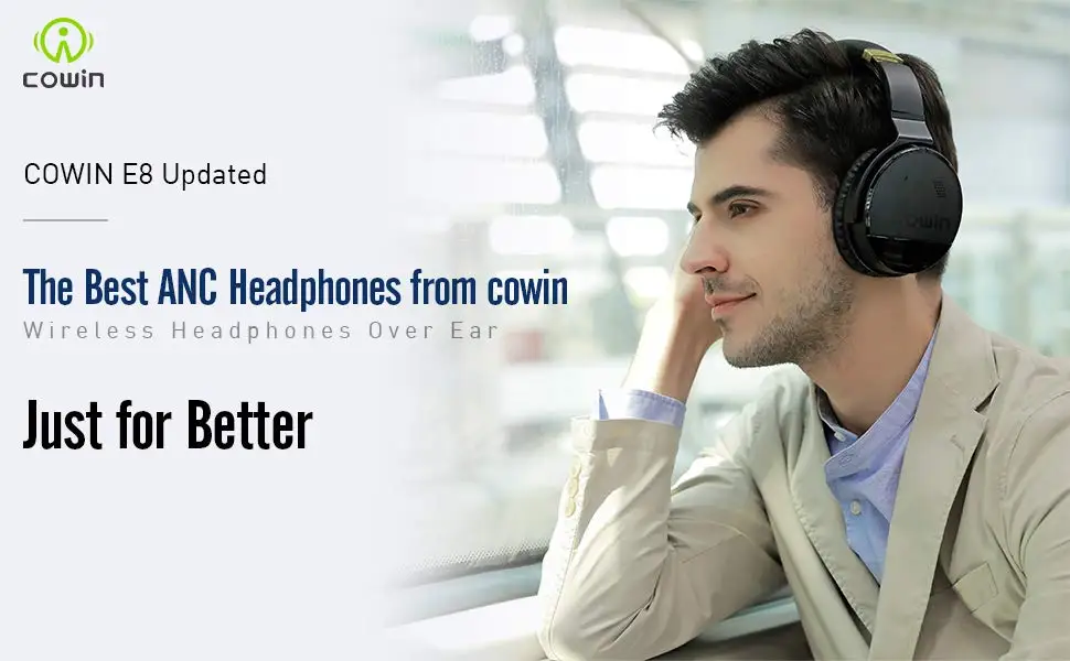 COWIN E8 активные шумоподавляющие bluetooth-наушники с Микрофоном Hi-Fi стерео звуковая гарнитура глубокий бас беспроводные наушники на ухо