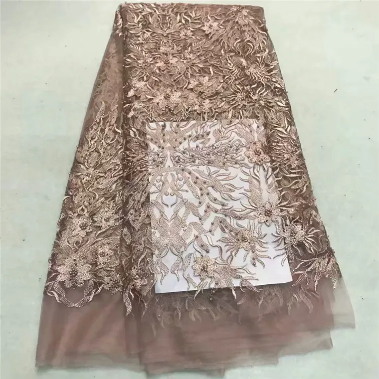 2018 Latest French Nigerian Laces Fabrics High Quality Tulle African Fabric Wedding Lace gold green | Дом и сад