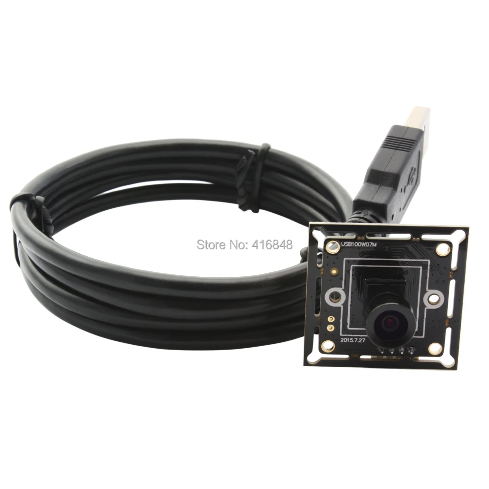 720P небольшой веб камера Модуль CMOS OV9712 1280X720 100 градусов Объектив PCB micro usb cctv