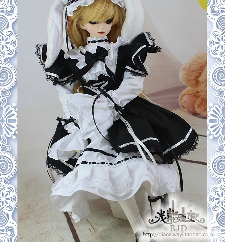 1/4 1/3 масштаб BJD аксессуары для одежды костюм горничной для BJD/SD куклы, не включены куклы, обувь, парик и другие аксессуары 18D1549