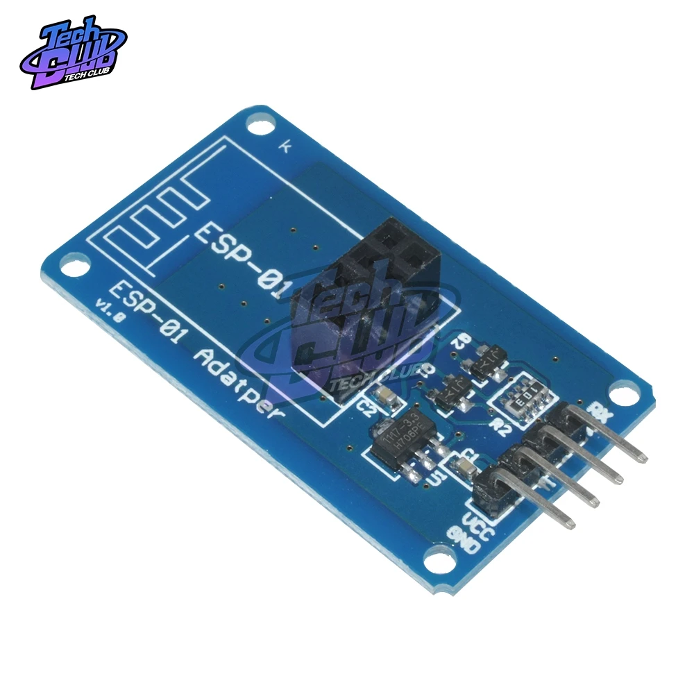Модуль беспроводного адаптера ESP8266 Φ ESP01 3 В 5 совместимая последовательная плата
