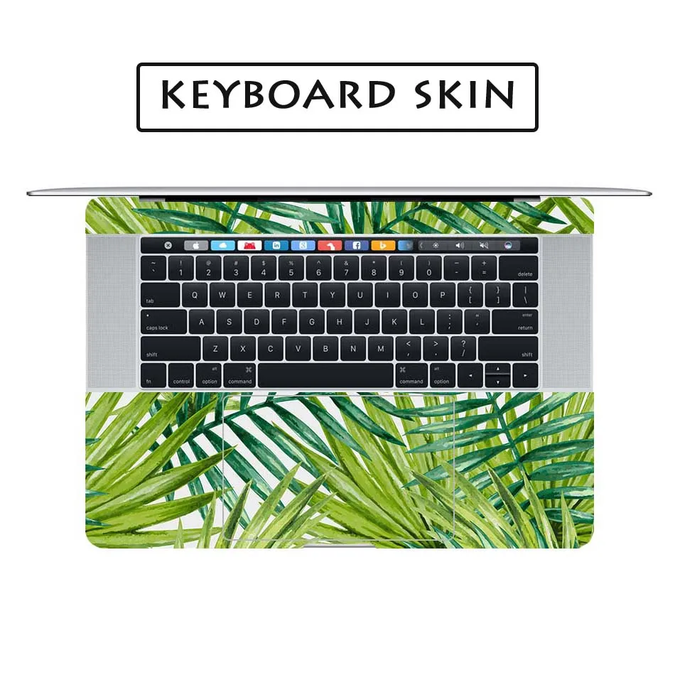 Пальмовое дерево зеленый лист полное покрытие кожи для Apple Macbook Наклейка Air Pro retina 11 12 13 15 дюймов Mac hp Mi ноутбук наклейки