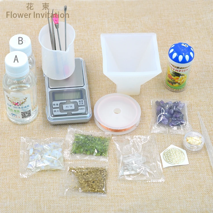 

Flower Invitation Pyramid Mold_ DIY Handmade Silicone Cube Four Sides Pyramid Energy Tower Mold Resin Moulds for Jewelry