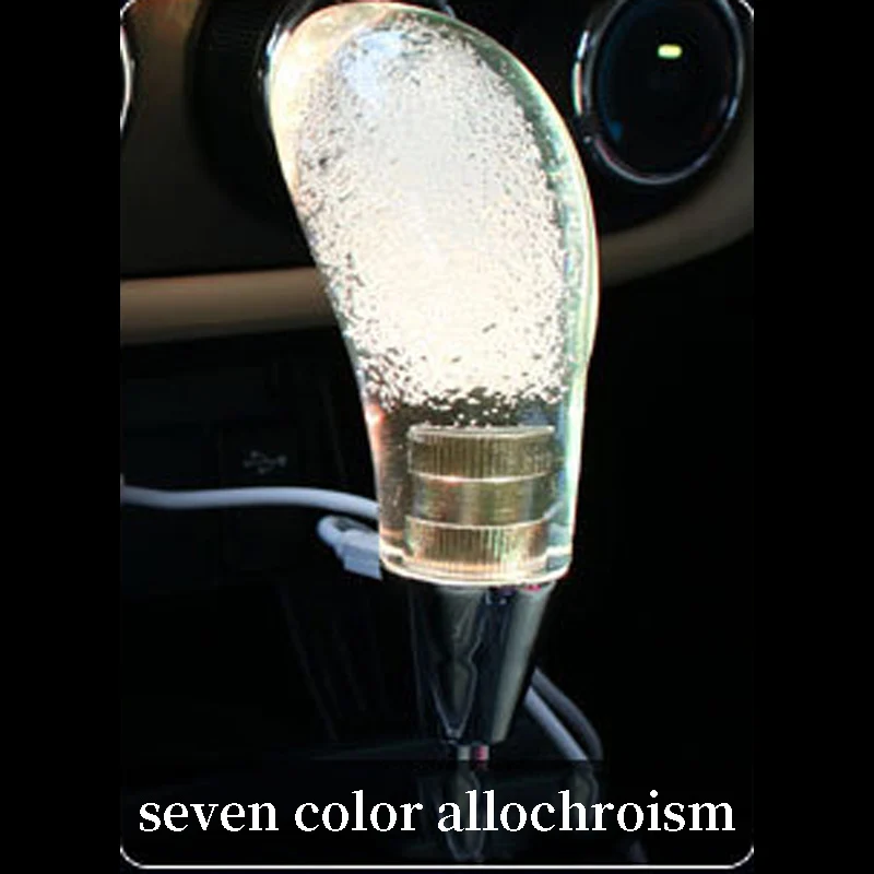 7 color Автомобильный светодиодный переключения Шестерни рукоятка рычага переключения передач для Audi A3 A4 B8 A6 Q5 C7 8 v B5 Mercedes Benz W203 W204 W205 W124 W212 AMG - Название цвета: 7 color