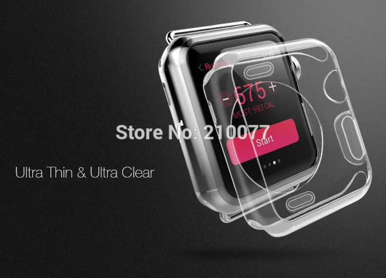 HOCO оригинальный ультра тонкий спортивный ТПУ резиновый защитный чехол для Apple Watch