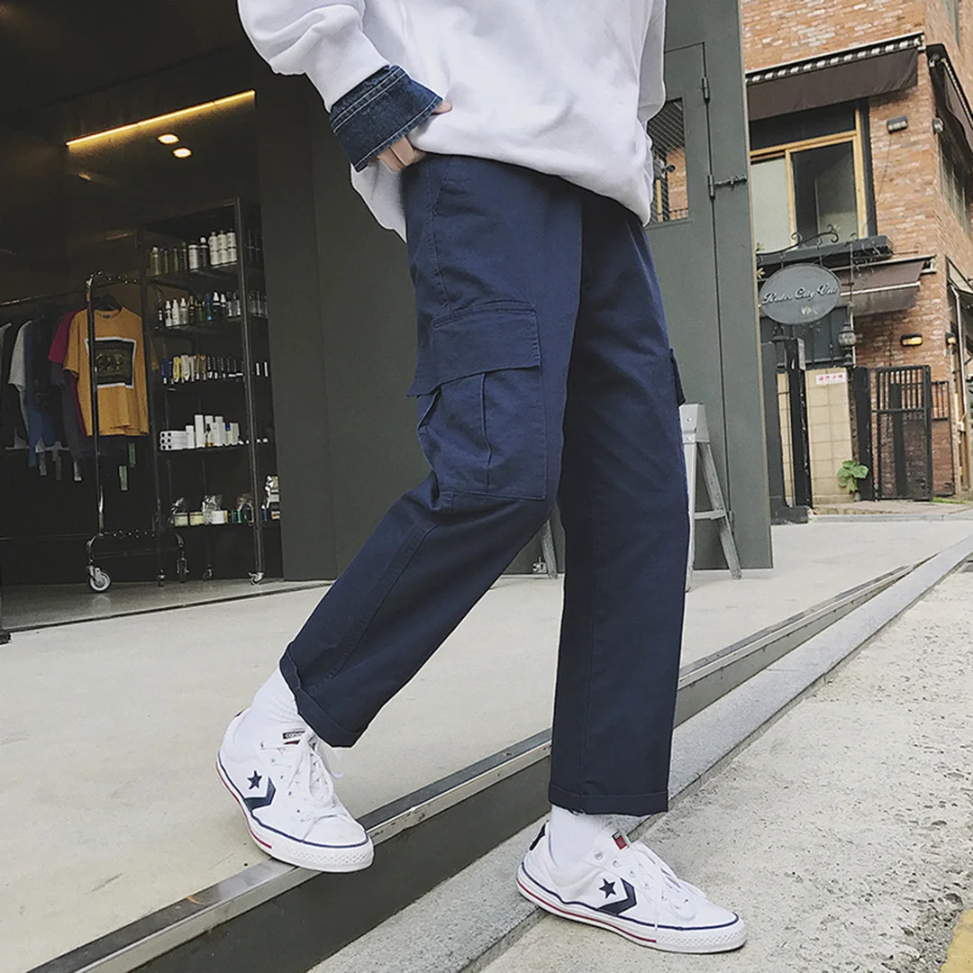 Aelfric Eden Vintage Solid Color Harem Mens Pants Casual Trousers 2018 Autumn Joggers Male Sweatpants Fashion Streetwear MC13 | Мужская