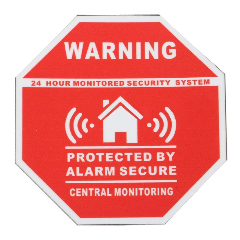 5 шт. домашней охранной сигнализации наклейки Предупреждение знаки оконные и
