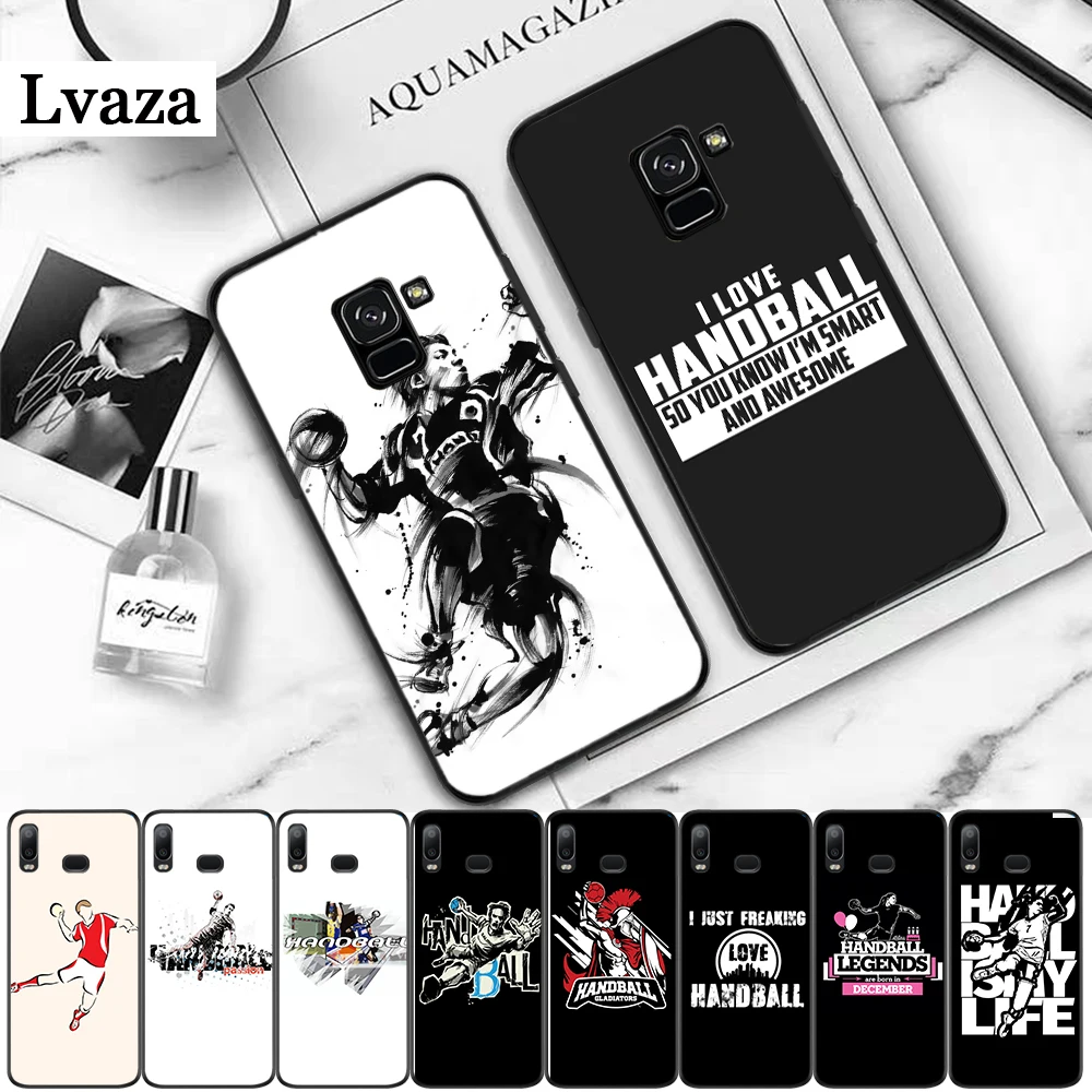 Чехол Lavaza Handball Luxury High-end Protector Silicone для Samsung A3 A5 2016 2017 A6 Plus A7 A8 A9 A10 A30 A40 A50 A70 J6 2018.
