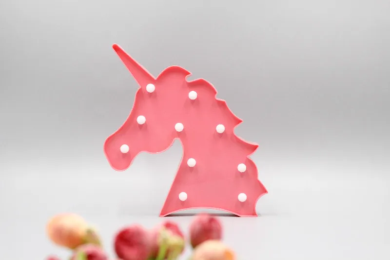 TONGER 3D креативная Новинка Единорог туннельные лампы Ночная лампа Рождественские