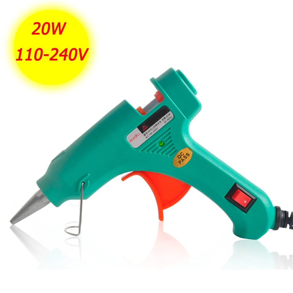 Профессиональный клеевой пистолет для рукоделия светодиодный клей 7 мм ручной