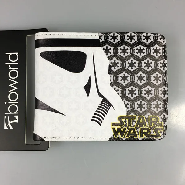 Q Bioworld аниме кошелек starwar Звездные войны с коротким кошелек кожаный Кредитная держатель для карт Сумки подарок мальчик Обувь для девочек папку Женские Кошельки 4.5*3.5 дюймов - Цвет: Q