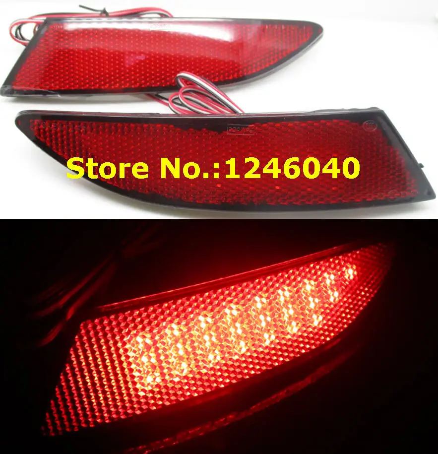 2 шт. одна пара светодиодный задний красный бампер отражатель светильник Стоп