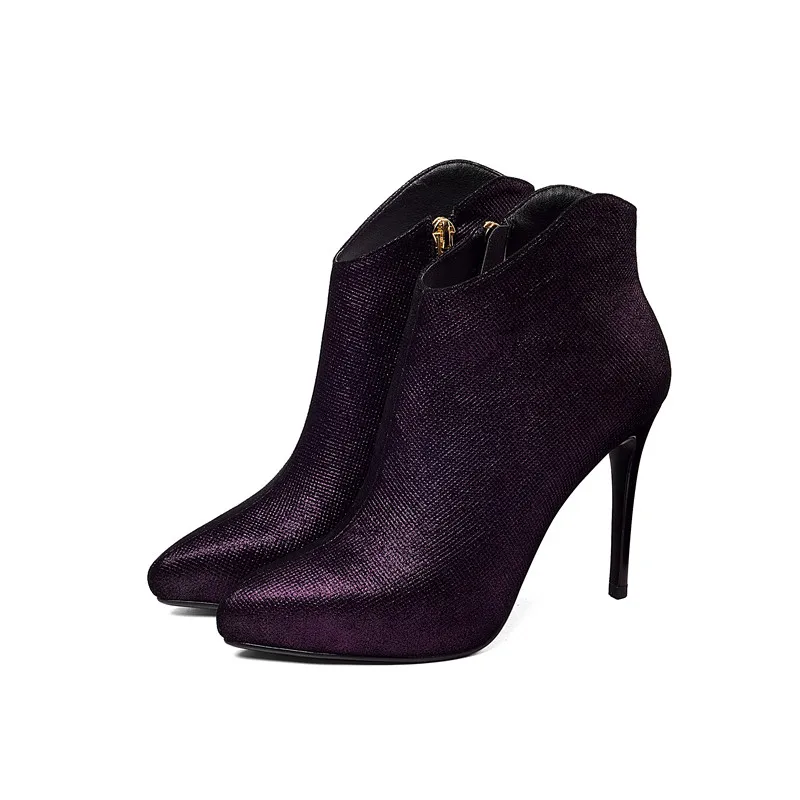 Stylesowner/популярные модные дизайнерские женские короткие ботинки из овчины на