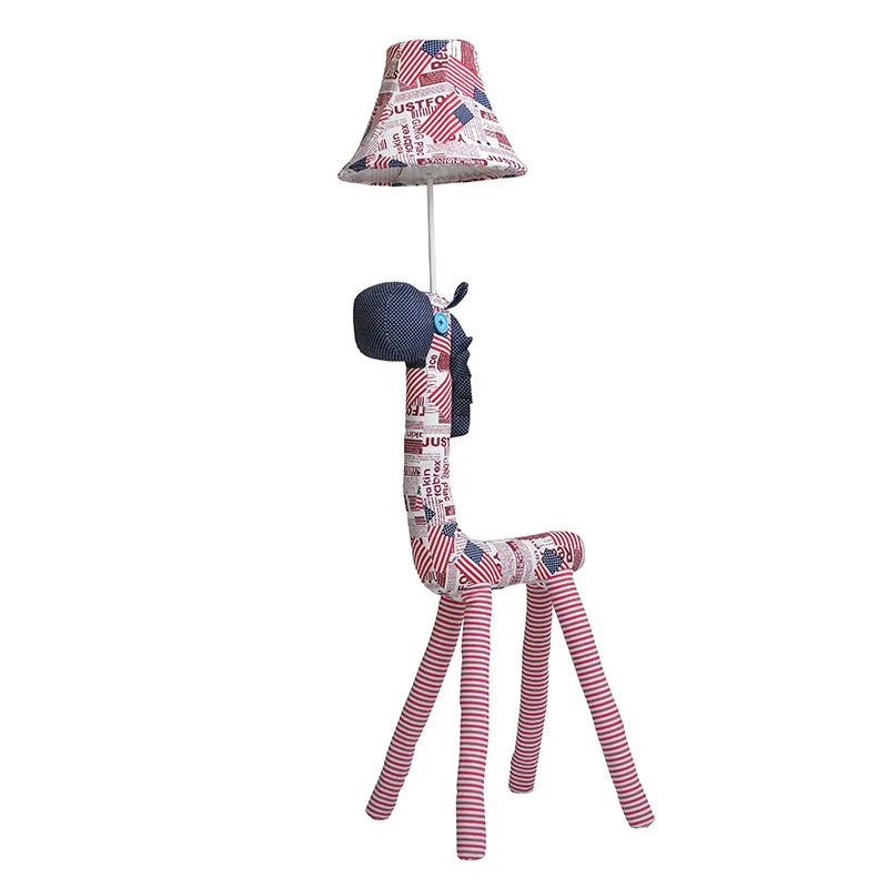 Напольная Лампа с животными современный тканевый светильник для гостиной