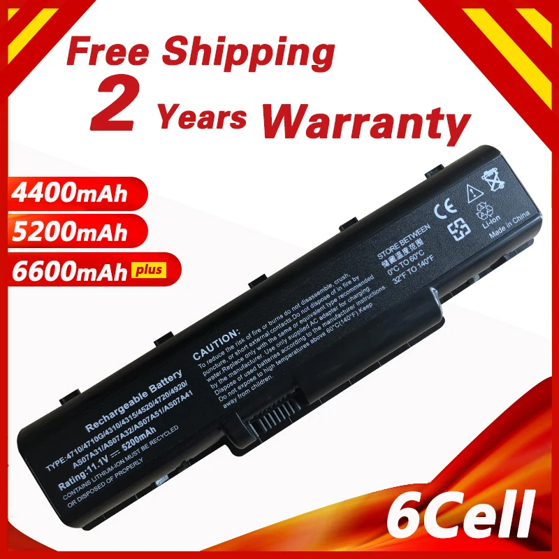 Аккумулятор Golooloo для ноутбуков Acer Aspire 4720 4730 4736 4740 4920 4930 4935 5236 5241 5334 5335 5338 5536 5735 5738 5740