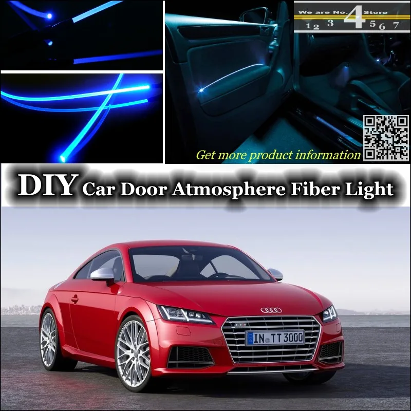 

For Audi TT TTS interior Ambient Light Tuning Atmosphere Fiber Optic Band Lights Inside Door Panel illumination (Not EL light)