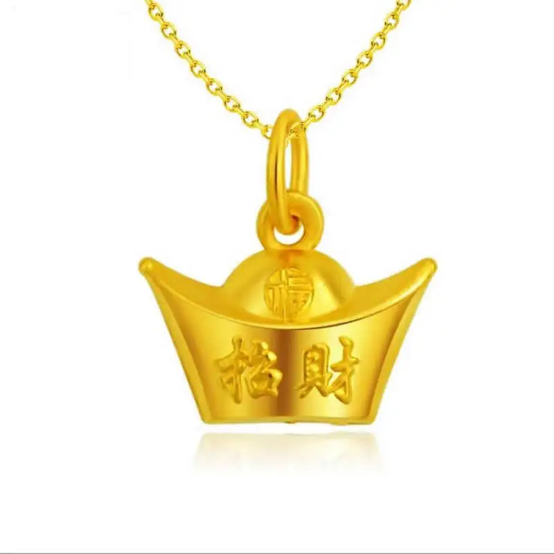 

Pure 24K Yellow Gold Gold coin pendant / Fashion gold Pendant 1g