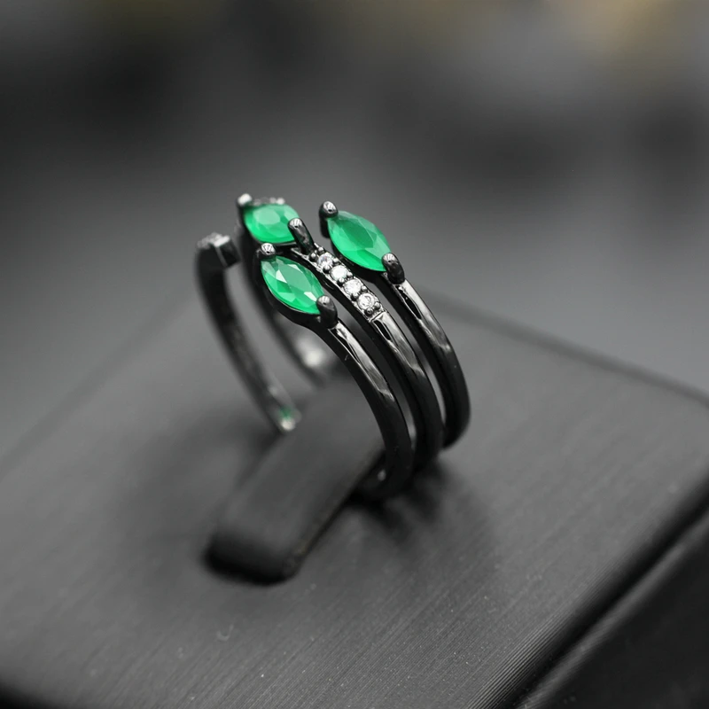 Женское кольцо с фианитом регулируемое в виде капли воды | Украшения и аксессуары