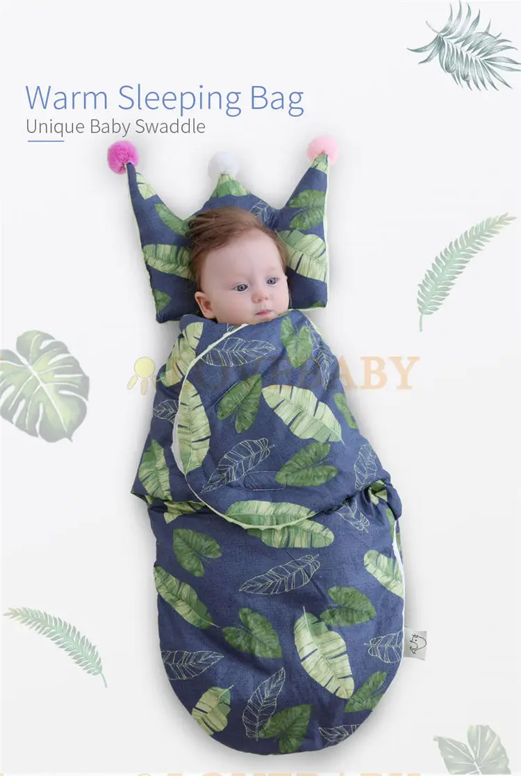 Iiilovebaby теплый детский конверт для сна для новорожденных мягкий хлопок теплый плед зима мультфильм одеяло для детей спальный мешок ребенка